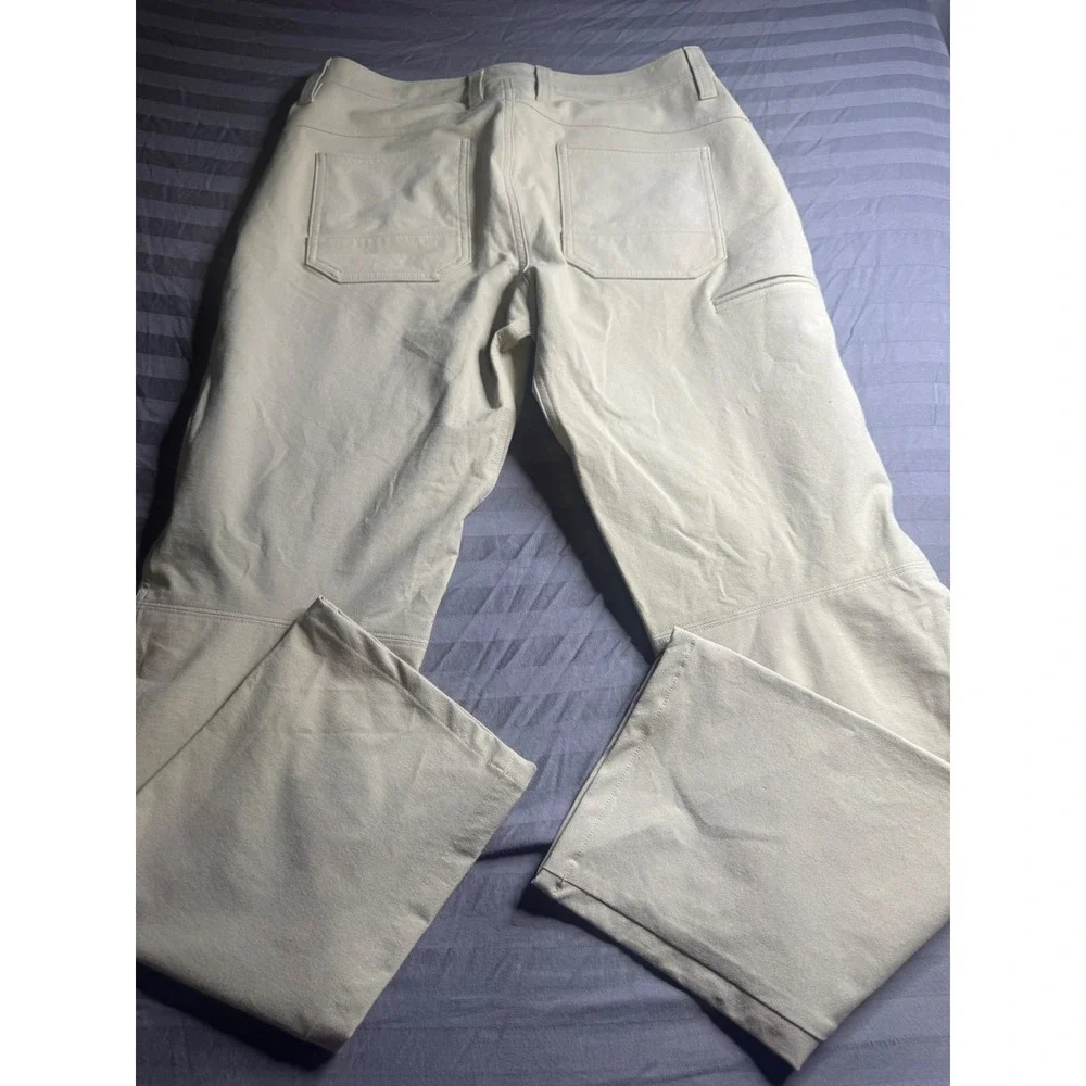 Proof Rover Straight Leg Pants Khaki Tan Stretch Canvas Mens 30x32